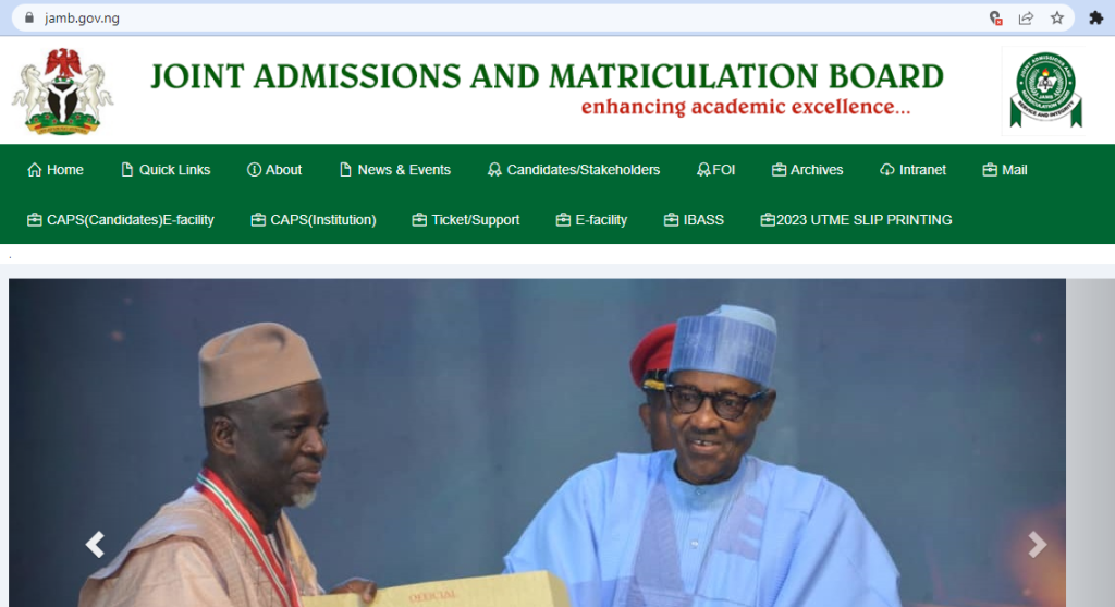 JAMB login 2023 in 2 seconds Passbuttons