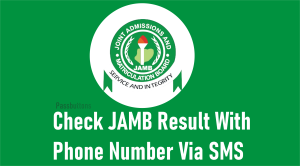 check jamb result with phone number using sms - JAMB result checker 