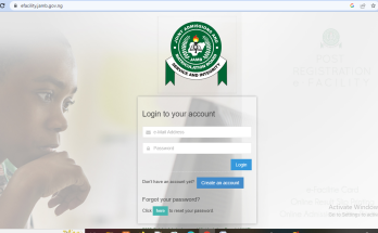 JAMB login efacility