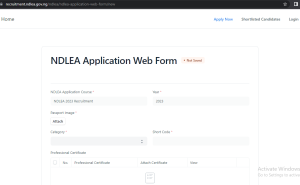 ndlea application form