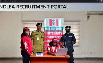 recruitment portal 2023 ndlea @ https://recruitment.ndlea.gov.ng/