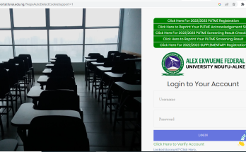 AE-FUNAI Login portal