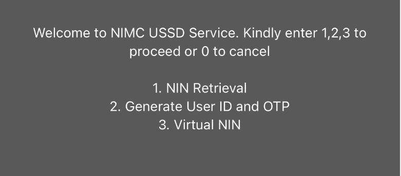 NIMC USSD Service