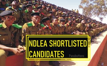NDLEA Shortlisted Candidates original lists