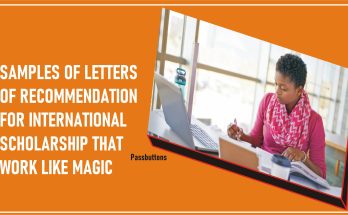 Samples of letters of recommendation for international scholarship that work like magic