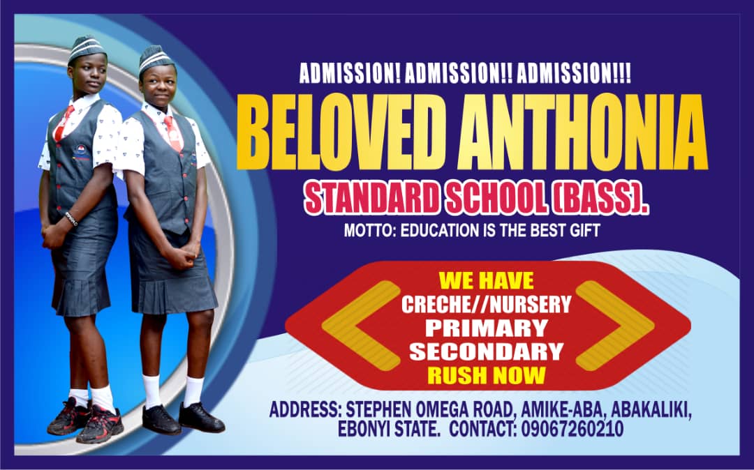Beloved Anthonia Standard school, Abakaliki.